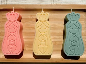 Molde silicona virgen relieve